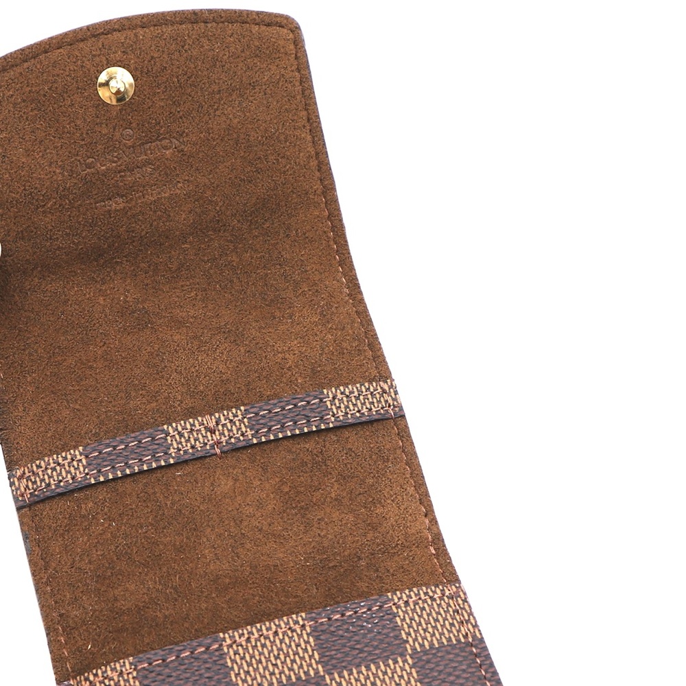 Damier Ebene Rare Trifold Cuff Link Holder Wallet - Picture 8 of 10